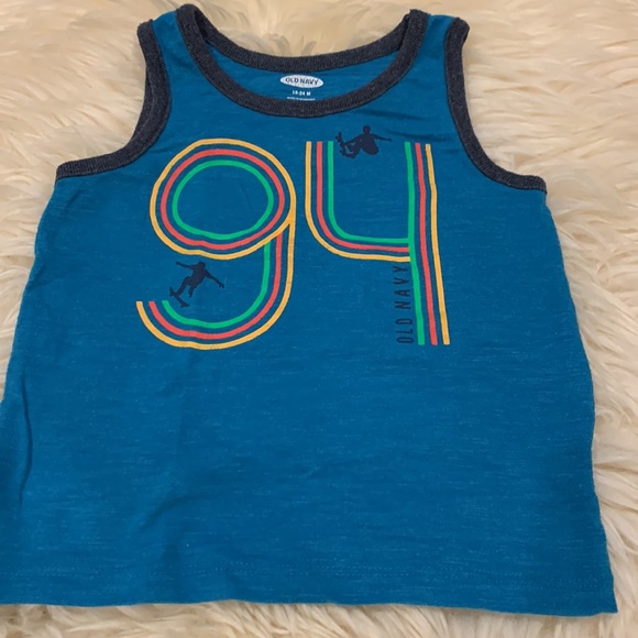 Tank Tops Bundle Old Navy, Joe Fresh & Place Sport in Gray, Teal & Blue 18-24M - Picture 5 of 11